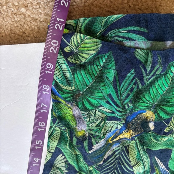 Indi & co parrot palm print womens trousers eu 36 size 6 - Picture 8 of 8
